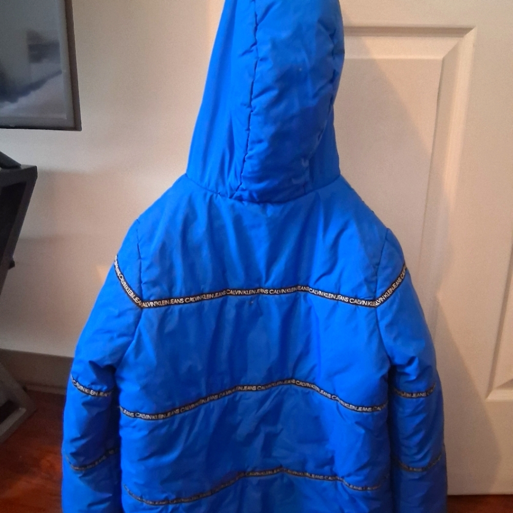 Calvin Klein Jeans Bright Blue Puffer Jacket